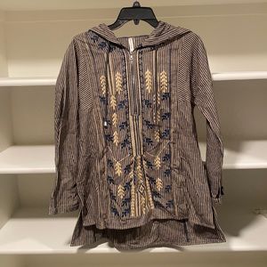 Bohemian zip up sweater